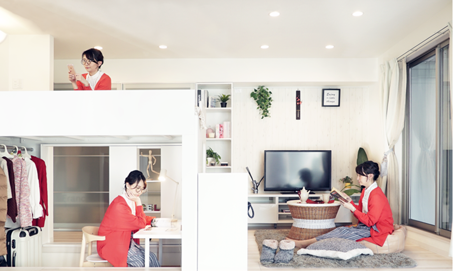 空間設計を駆使、機能を凝縮した“立体”の住まい